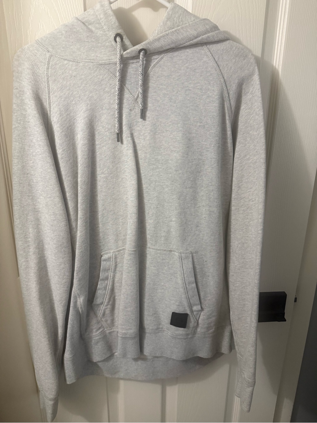 American Eagle Outfitters Light Gray Hooded Pullover